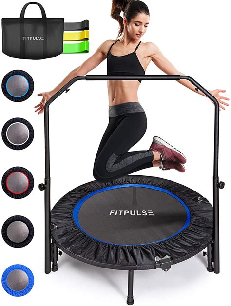 Buy Fitpulse Premium Mini Trampoline Rebounder For Adults With Handle