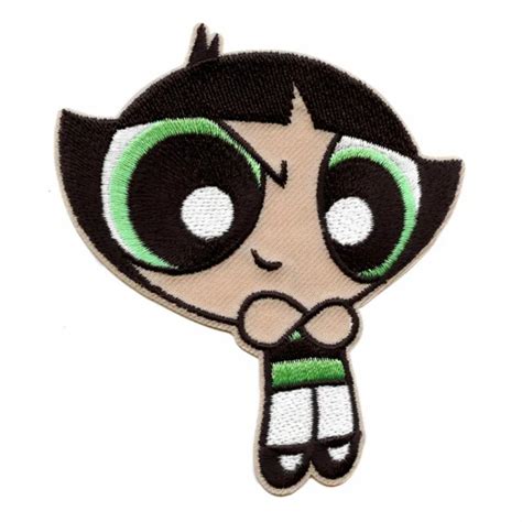 powerpuff girls buttercup patch cartoon network animation embroidered iron on 11 99 picclick