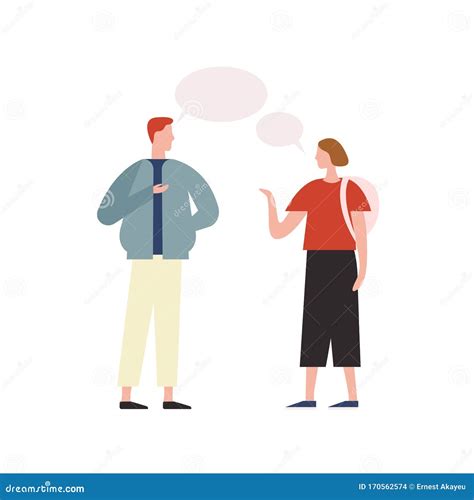 Two People Talking Cartoon Stock Illustrations 3908 Two People