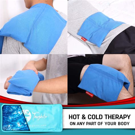 Ice Packs For Injuries Reusable Gel Ice Pack 3 In 1 Set Back