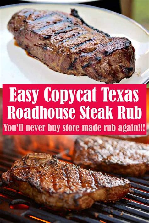 Easy Copycat Texas Roadhouse Steak Rub Steak Rubs Steak Texas Roadhouse