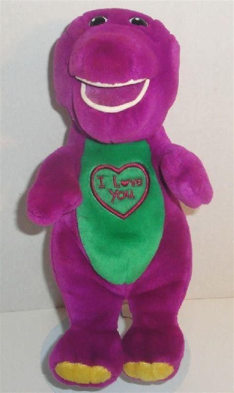 Lyons Singing I Love You Barney 10 Plush Purple Dinosaur Stuffed