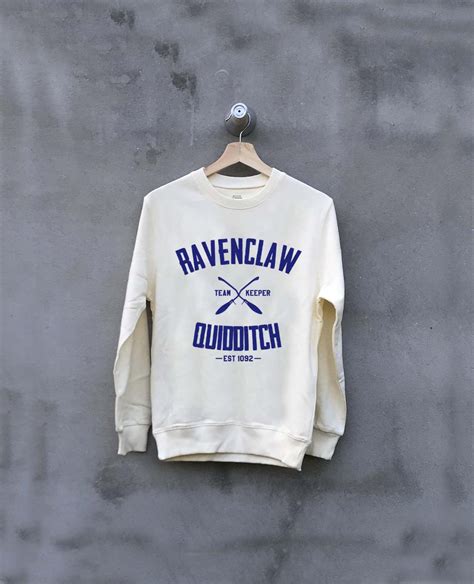 Ravenclaw Quidditch Sweatshirt Sweater Sweaters Ravenclaw Etsy