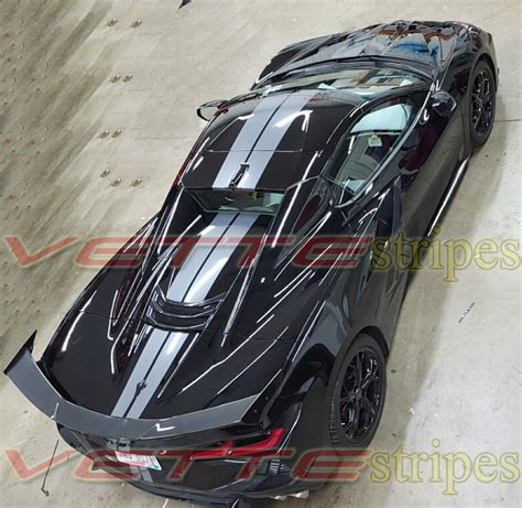 2020 2024 C8 Corvette Jake Full Length Dual Racing Stripes Fit Stingray And Z06