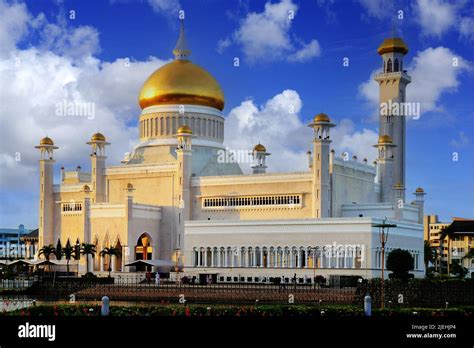Brunei Bandar Seri Begawan Sultan Omar Ali Saifuddin Moschee Stock