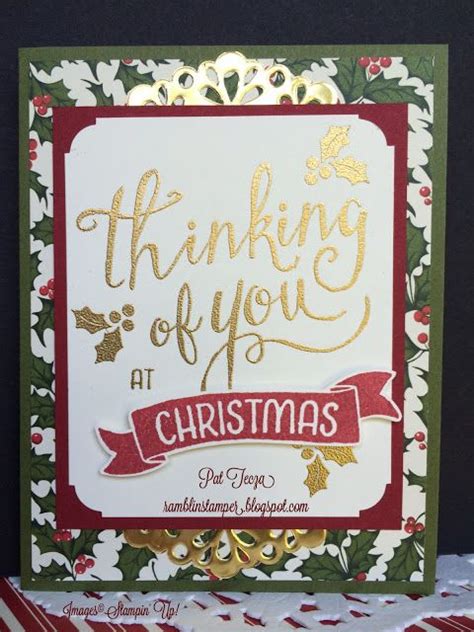 Thinking of You at Christmas  Christmas cards, Christmas card crafts