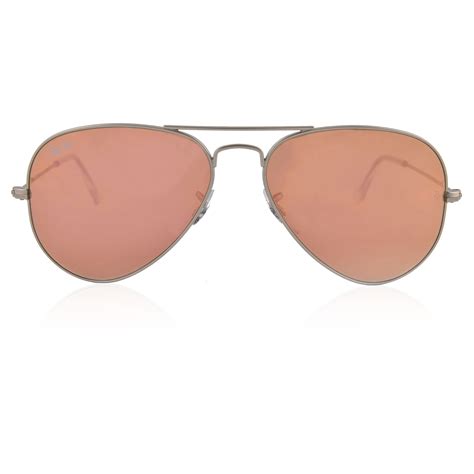 ray ban rb3025 aviator sunglasses for women copper lens 19z2 55mm upc 8053672158632 aswaq