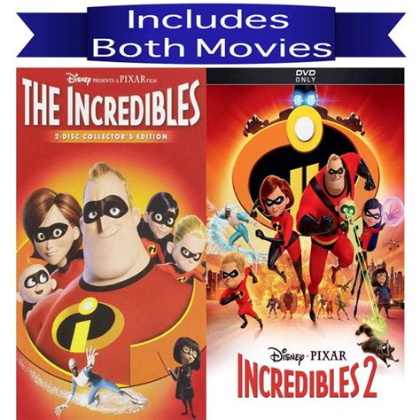 Walt Disneys The Incredibles 1and2 Dvd Set 2 Movie Collection Blaze Dvds