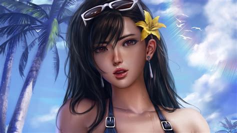 Bright and optimistic, tifa always cheers up the others when they're down. Tifa Lockhart, Beach, Summer, FF7 Remake, 4K, #3.2749 ...