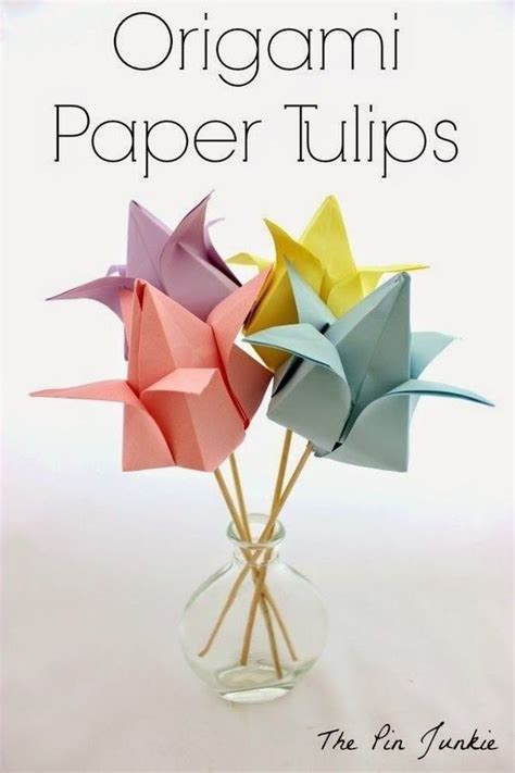 Trees Died For Us Easy Origami For Kids Tulip Origami Origami Easy