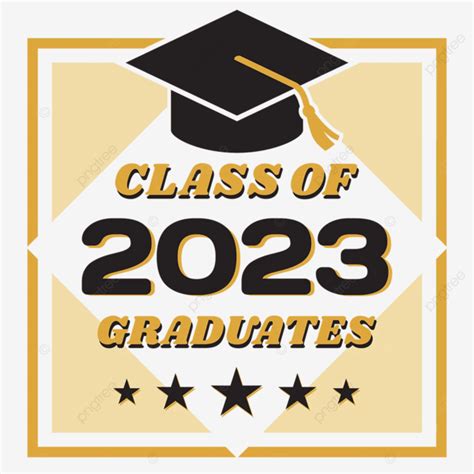 Class Of 2023 Square Label Vector Class Of 2023 Graduation Season