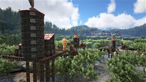 Ark Survival Evolved Raised Swamp Base Youtube