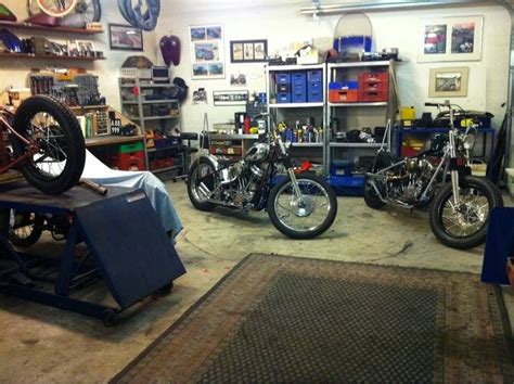 Motorcycle Garage Garage Ideas Man Cave Workshop Organization