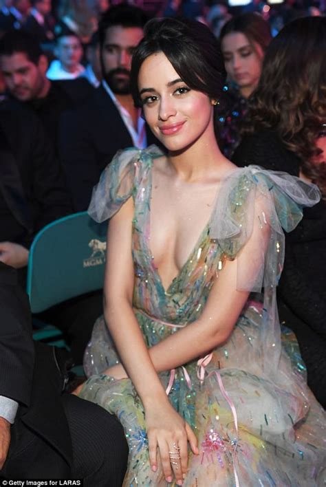 Camila Cabello Braless At Latin Grammy Awards In Las Vegas Daily Mail