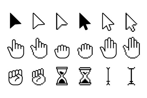 Pointer Cursor Icons Computer Web Arrows Mouse Cursors And Clicking L