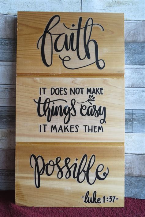 Faith Does Not Make Things Easy It Makes Them Possible Etsy