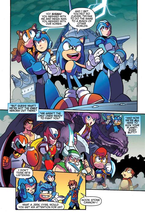 An Image Of Sonic And Friends In The Comics