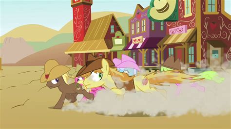 Image Earth Ponies Running In Appleloosa S4e25png My Little Pony