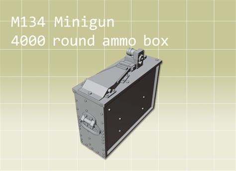 M134 Minigun 4000 Round Ammo Box