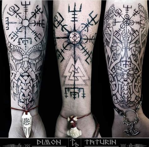 Pin By ᚠvivid Visioneer ᛈ On Body Art Viking Tattoos Sleeve Tattoos