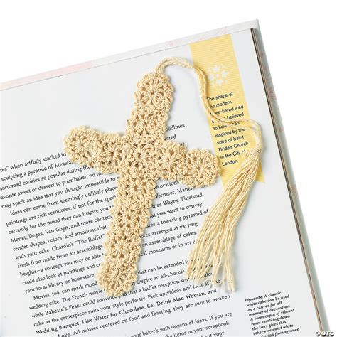 4 10 cm thick piece of foam 16 x 24 40.5 x 61 cm. Crocheted Cross Bookmarks | Oriental Trading