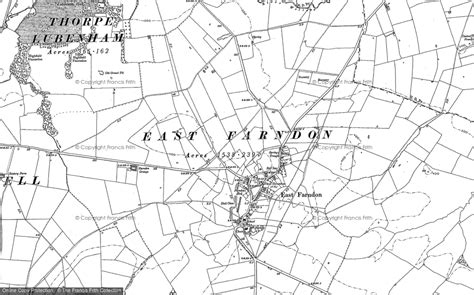 Map Of East Farndon 1899 Francis Frith