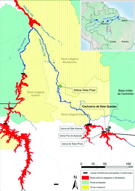 Rio Teles Pires Mapa