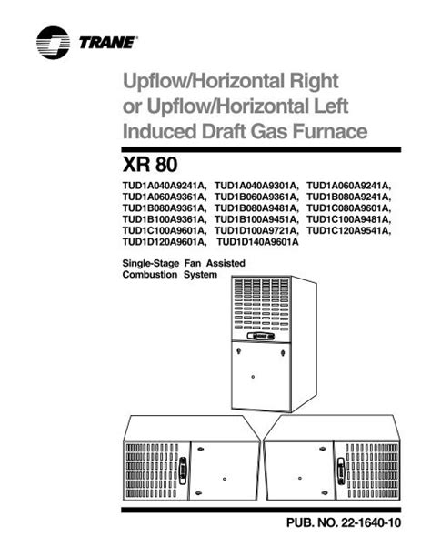 Trane documentation on the xl 80 two stage gas furnace. 34 Upflow Furnace Diagram - Wiring Diagram Database