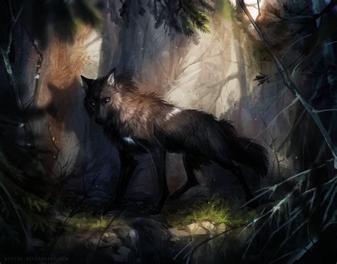 On Deviantart Anime Wolf Wolf Art