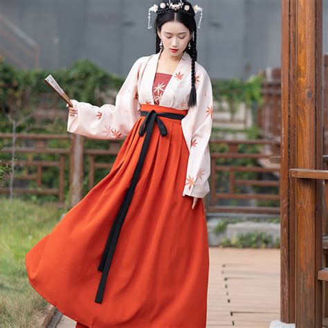 Chinese Traditional Costume Hanfu Dress Outfit Women Chinese Dance