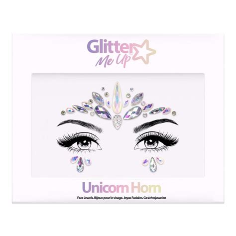 Glitter Me Up Face Jewel Unicorn Horn Grimagescom