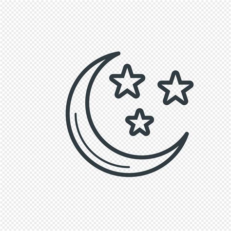 Line Drawing Crescent Moon Png Imagepicture Free Download 400566811