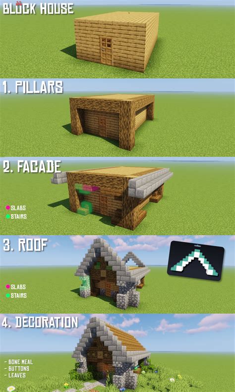 How To Transform Every Block House In 4 Easy Steps Minecraft Easy