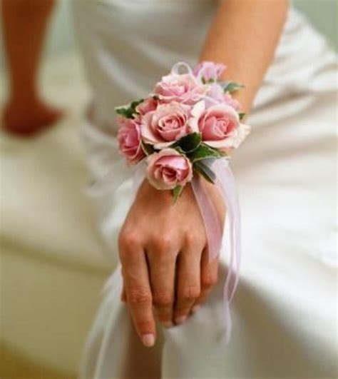 Pink Rose Wrist Corsage Wedding Corsages Bridesmaids 2169770 Weddbook