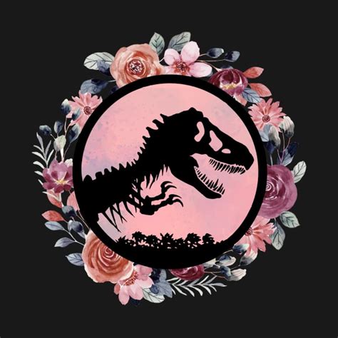 Jurassic Park Floral Jurassic Park T Shirt Teepublic