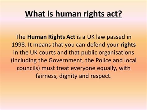 human rights act 1998