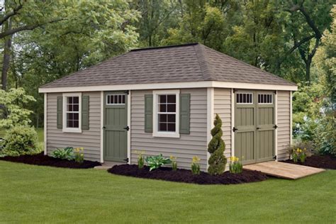 Which one you will want for your new shed shed roof. New England Classic Vinyl: Hip Roof Shed | Lancaster ...
