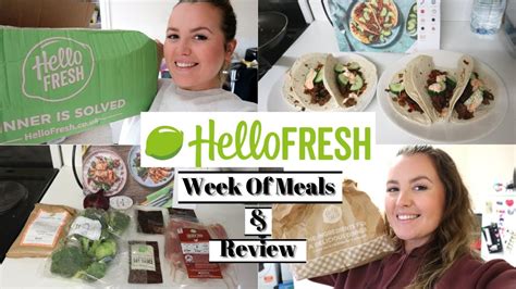Hello Fresh Week Of Meals Quick And Easy Recipes Review Youtube