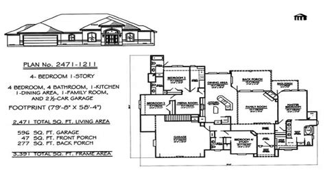 This post published on friday, july 3rd, 2020. 1 Story 4 Bedroom House Plans 4 Bedroom House, house plans ...