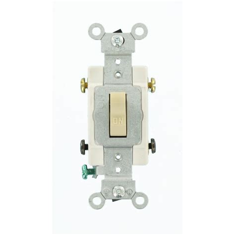 Leviton 20 Amp Double Pole Commercial Switch Ivory R51 0csb2 2is The