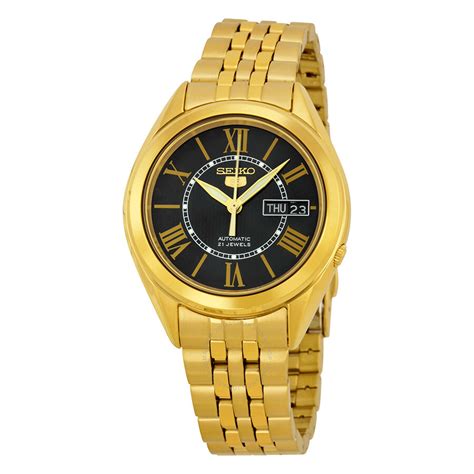 Vintage 1963 seiko seikomatic egp 20jewels 15031d automatic watch from japan#513. Seiko 5 Vintage Automatic Black Dial Gold-plated Men's Watch SNKL40 - Seiko 5 - Seiko - Watches ...