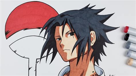 Drawing Sasuke Uchiha Naruto Shippuden Youtube