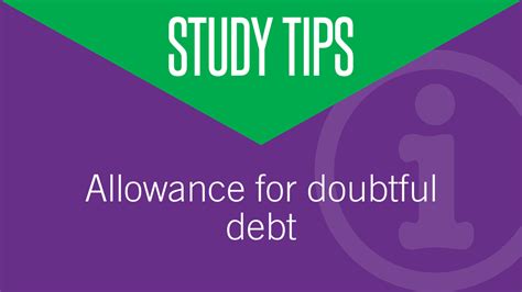 In the allowance for doubtful accounts method, bad debts expense is estimated and recognized in the period in which the relevant revenue is recognized. Allowance for doubtful debt - Level 3 study tips