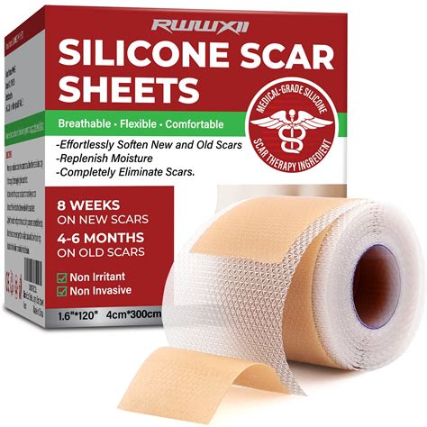 Silicone Scar Sheets Silicone Scar Tape16x 120 Roll 3m Scars