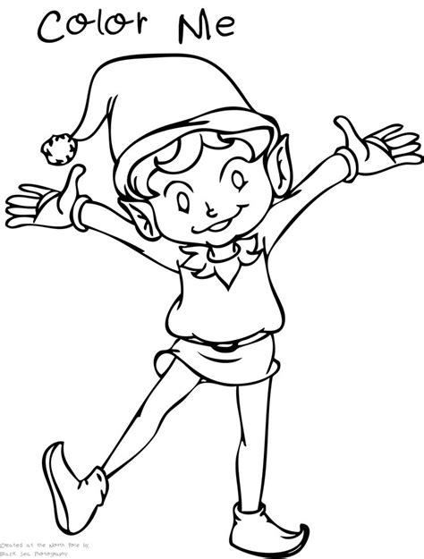 An Elf Coloring Page For Some Fun Coloring Pages To Print Coloring