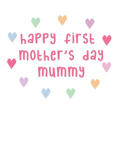 Happy First Mothers Day Mummy Card Scribbler