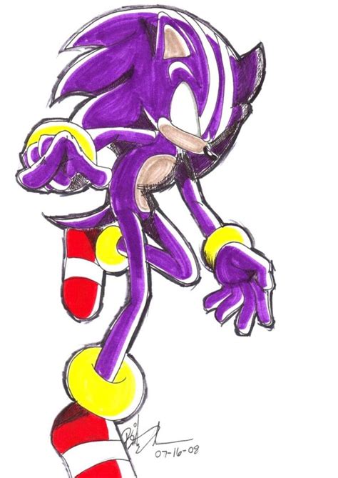 Purple Sonic Ring Darkspine Sonic By Ninjahaku21 On Deviantart