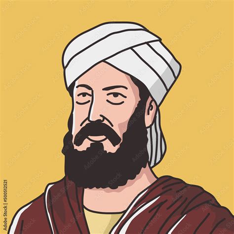 Grafika Wektorowa Stock Muslim Illustration Of Jabir Ibn Hayyan The