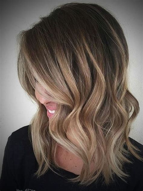 Ombre Hair Dark Brown To Blonde Medium Length Archives