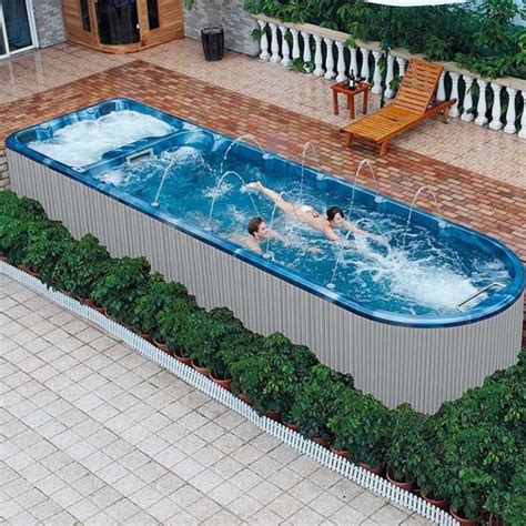 Above Ground Endless Pool Jacuzzi Luxury Swim Spa Hot Tub OFF
